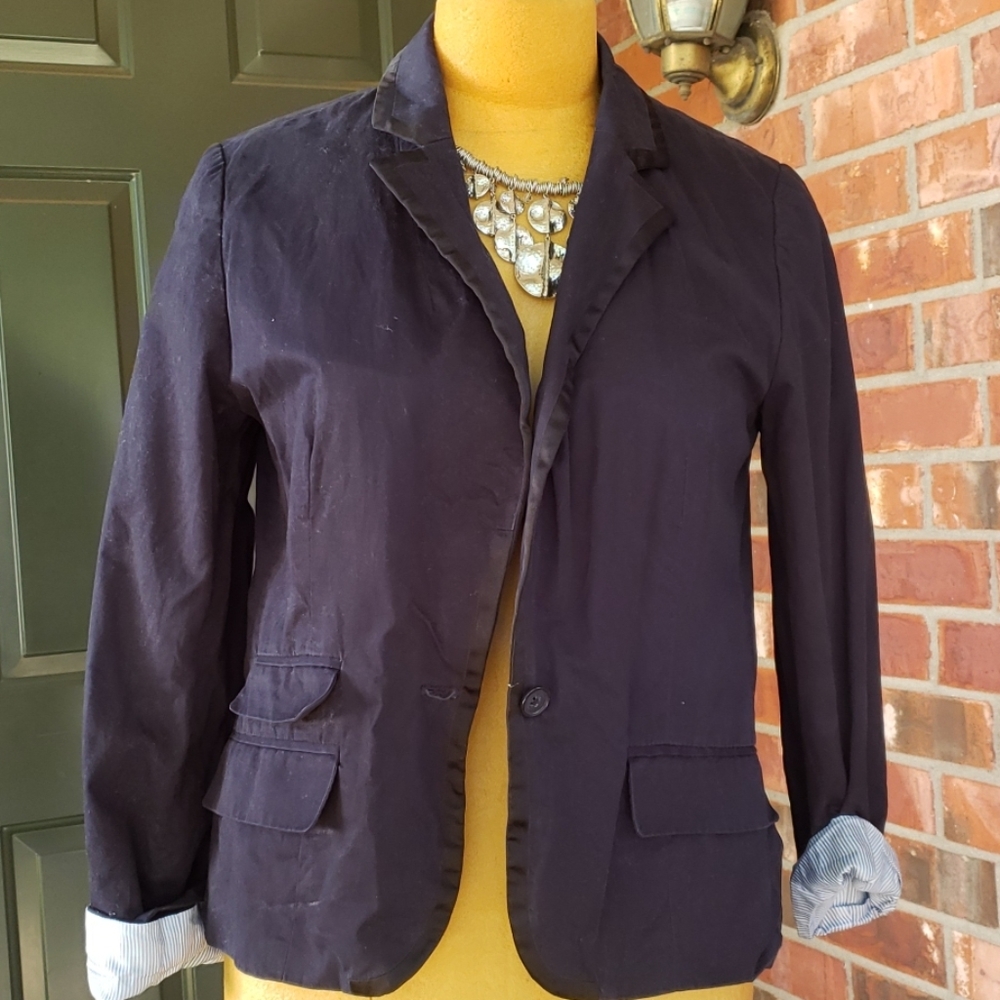 AMERICAN EAGLE OUTFITTERS DARK BLUE BLAZER
